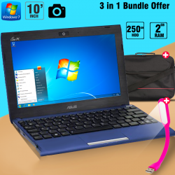 Super Deal 3 In 1 Bundle Offer, Asus 1011cx, Laptop-Bag, Usb Led Lamp, 1011cx