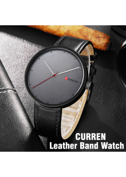 Curren Genuine Leather Band Watch For Unisex, M8223