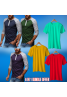 6 in 1 Bundle Offer, 3Pcs Set Assorted Color unisex T-Shirt, Hype 3 Pcs Unisex Cotton T-Shirt, Assorted Colors