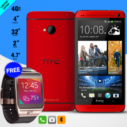 Buy 1 Get 1 Free  HTC One 801R, 32GB, 4G LTE, W8 SmartWatch