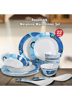 Royalmark 22 Pcs Melamine Ware Dinner Set, 9722
