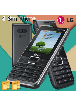 LG-A395 4 Sim  Phone, Black