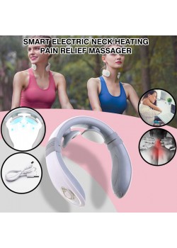 Smart Electric Neck Heating Pain Relief Tool 3D Wireless Deep Tissue Health Body Massager, VS022