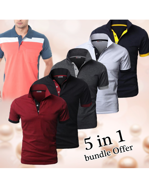 10 Pcs Polo T-shirt assorted color and design, N183