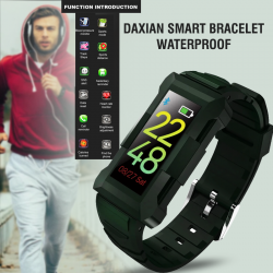 DX800 Waterproof Bluetooth Fitness Smart Watch with Call reminder, message notification, Heart Rate Sleeping Monitoring Pedometer Smart Wristband health Bracelet