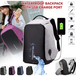 2  in 1 Ledmomo Anti-Theft Backpack With USB Charge Port Concealed Zippers And Larger Volume Capacity Lightweight Waterproof For School Travel Bag, Free Airpod