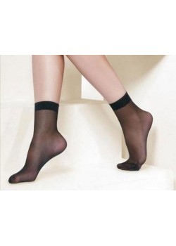 Five set Women Socks Transparent Ultra Thin Skin Color Socks, LS101