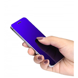 Ultra Thin Candy Bar Dual Sim Mobile Phone, Blue