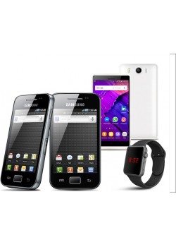 3 in 1 Bundle Offer , Samsung Galaxy Ace S5830i, Lukka Smartphone, Macra Digital Unisex Watch