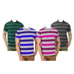 Stylish  T16,4Pcs Set Assorted Color T-Shirt For Men