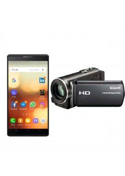 2 in 1 Bundle Offer,Bison Handy Cam Full HD Camera And Gever Smartphone