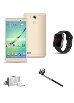 Bestal  V10 4 in 1 Bundle Offer Bestal Smartphone,Macra Watch,Mp 3 Player ,Selfie Stick 