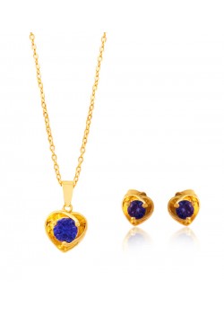 22K MILANO INDISH NECKLACE & EARINGS ML-34181