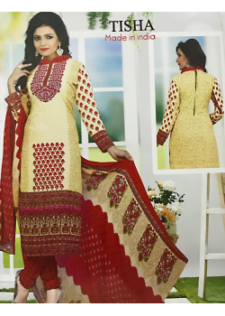 Tisha Cotton Printed Churidar Suits, T48005