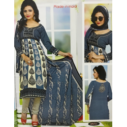 Tisha Cotton Printed Churidar Suits, T48011