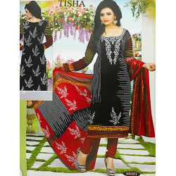 Tisha Cotton Printed Churidar Suits, T48001