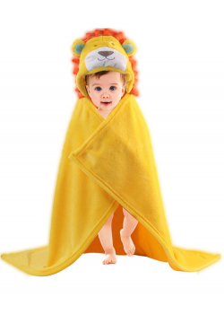 Baby Cute Animal Shape Baby Hooded Bathrobe Bath Towel