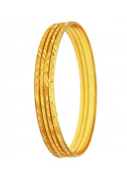Nacre 4pc 18K Gold Plated Bangles 