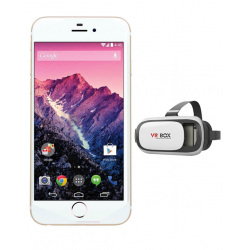Gmango A6 Plus Smartphone, Gold, Free VR Box