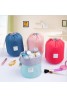 2 pcs Cosmetic Bag High Capacity Drawstring Elegant Drum Wash Bags Makeup Organizer Storage Bag, HP3365