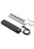 Ports 7 High-Speed USB 2.0 Hub With ON / OFF Switch, PF7