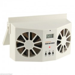 Solar Power Car Window Auto Air Vent Cool Fan Cooler Ventilation System Radiator, GS110