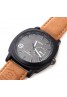 Curren Leather Band Watch For Men, 8139 Black Dial