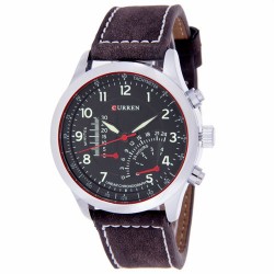 Curren Genuine Leather Band Watch For Men, M8152