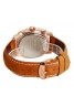 Curren Genuine Leather Band Watch For Men, M8158, Brown Gold