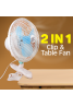 Cyber 7 Inch 2 in 1 Clip & Table Fan, CYCF889
