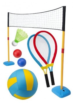 Outdoor 3 in 1 Tennis, Badminton, Volleyball Set, JC228A