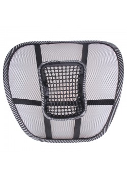 2 Pcs Car Seat Mesh Ventilate Back Massage Lumbar Support Cushion Pad, CR258