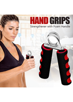 Liveup 2 Pieces Hand Grips  Fitness Stainless Steel Spring, AW005