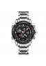 Naviforce Dial Men Fashion Military Stainless Steel Date Sports Quartz Watch, 9050