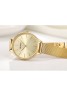 Curren Stainless Steel Wristwatch Bracelet Quartz For Women, 9022, Gold